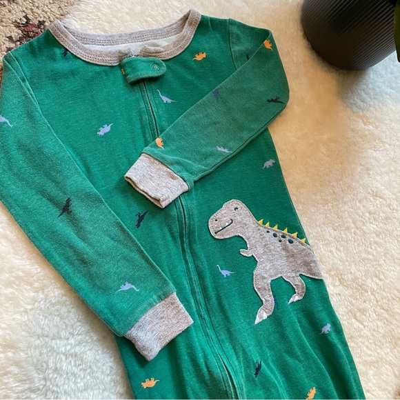 3T Carters Cotton Footed Pajamas - Picture 4 of 5